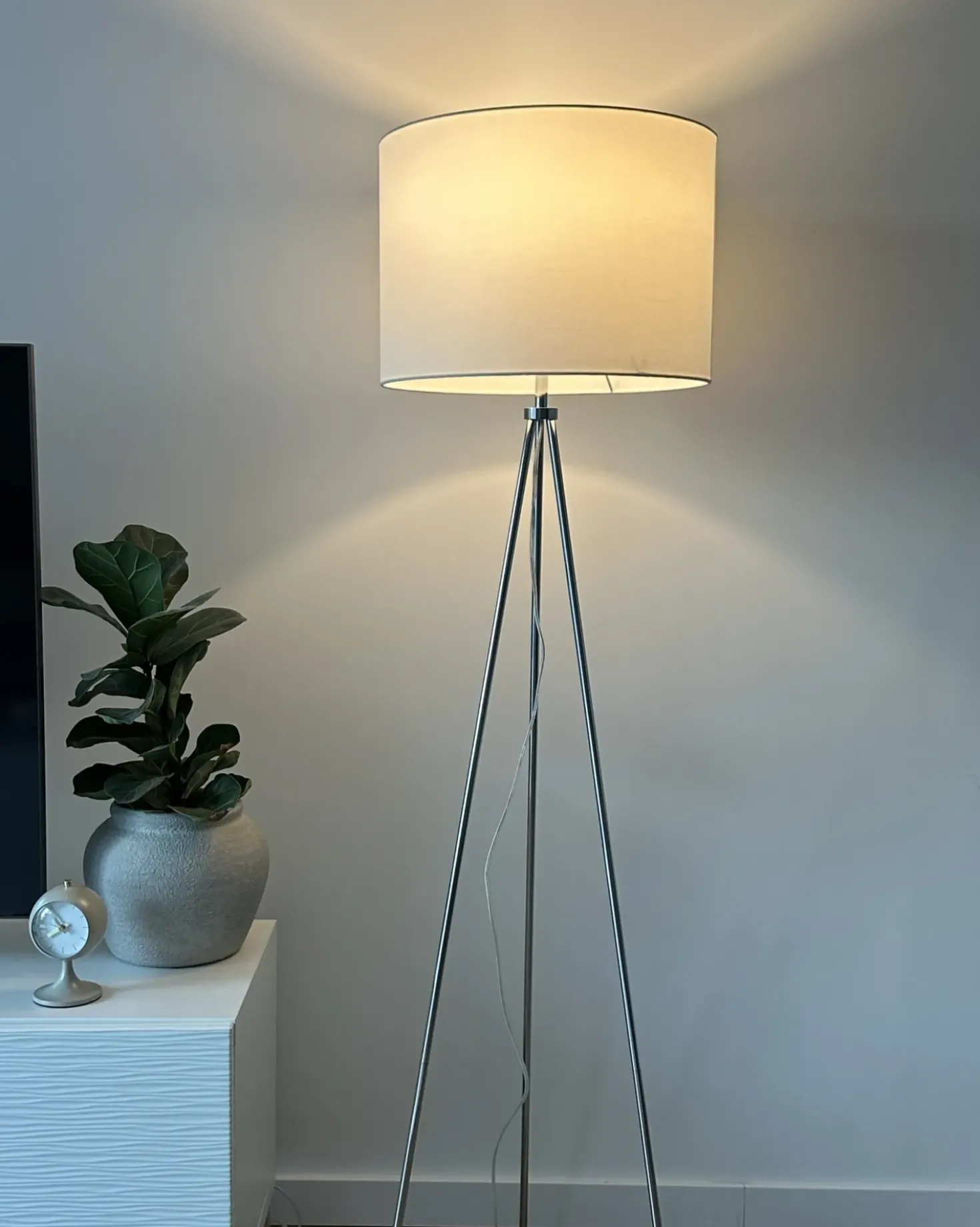 Lampada da pavimento VISTULA Metallo Argento