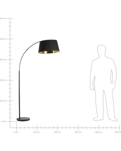 Lampada da pavimento YABUS Metallo Nero