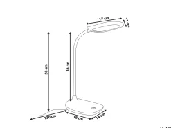 Lampada da scrivania a LED HYDRA con dimmer Bianco
