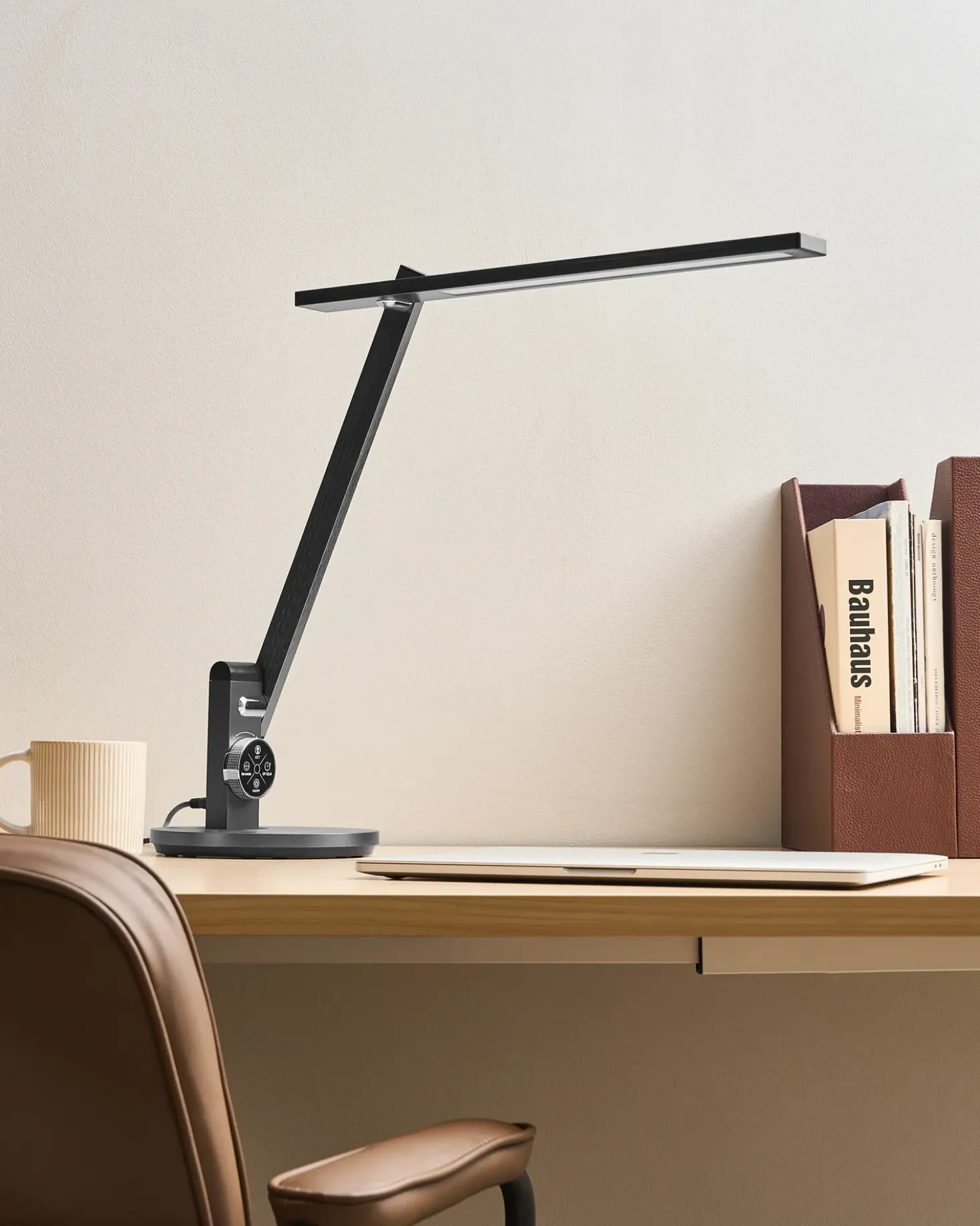 Lampada da scrivania a LED CETUS con dimmer Grigio