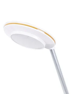 Lampada da scrivania a LED CORVUS con dimmer Metallo Bianco/Argento