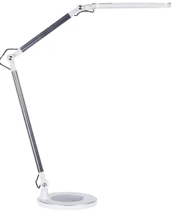 Lampada da scrivania a LED GRUS con dimmer Metallo Argento