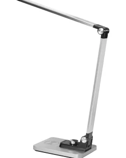 Lampada da scrivania a LED ENIF con Caricatore wireless Argento