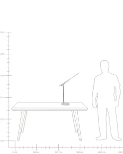 Lampada da scrivania a LED TUCANA con dimmer Bianco