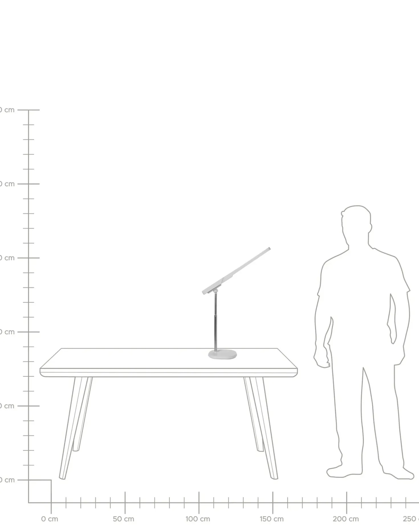 Lampada da scrivania a LED TUCANA con dimmer Bianco