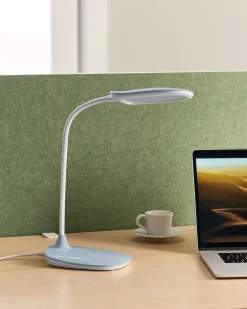 Lampada da scrivania a LED HYDRA con dimmer Azzurro