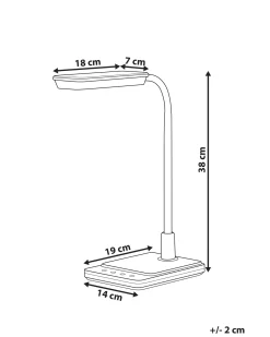 Lampada da scrivania a LED CENTAURUS con dimmer Metallo Nero