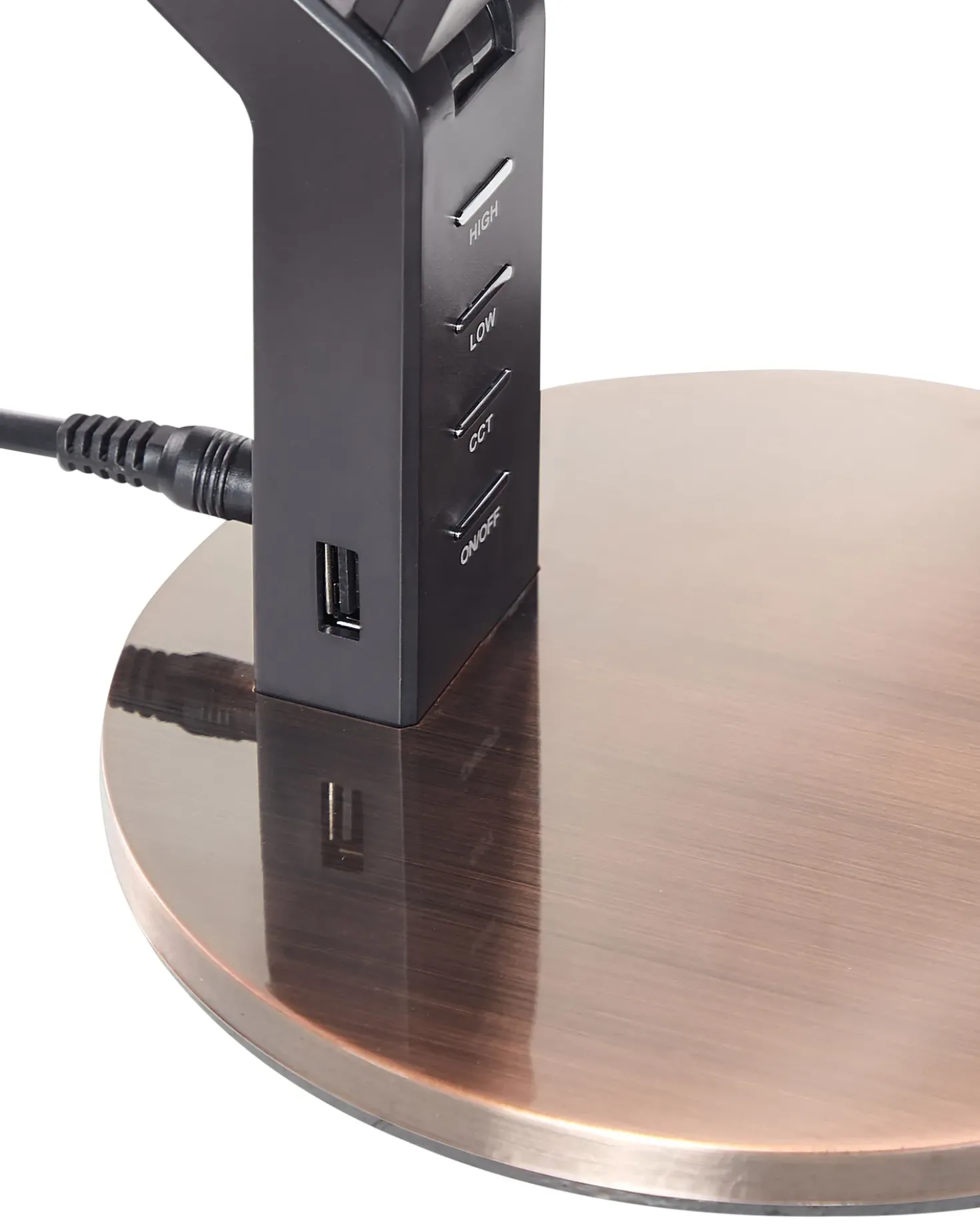 Lampada da scrivania a LED CHAMAELEON con dimmer Metallo Rame