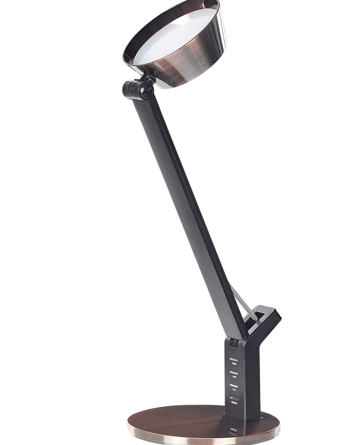 Lampada da scrivania a LED CHAMAELEON con dimmer Metallo Rame