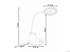 Lampada da scrivania a LED VELA con dimmer Beige chiaro