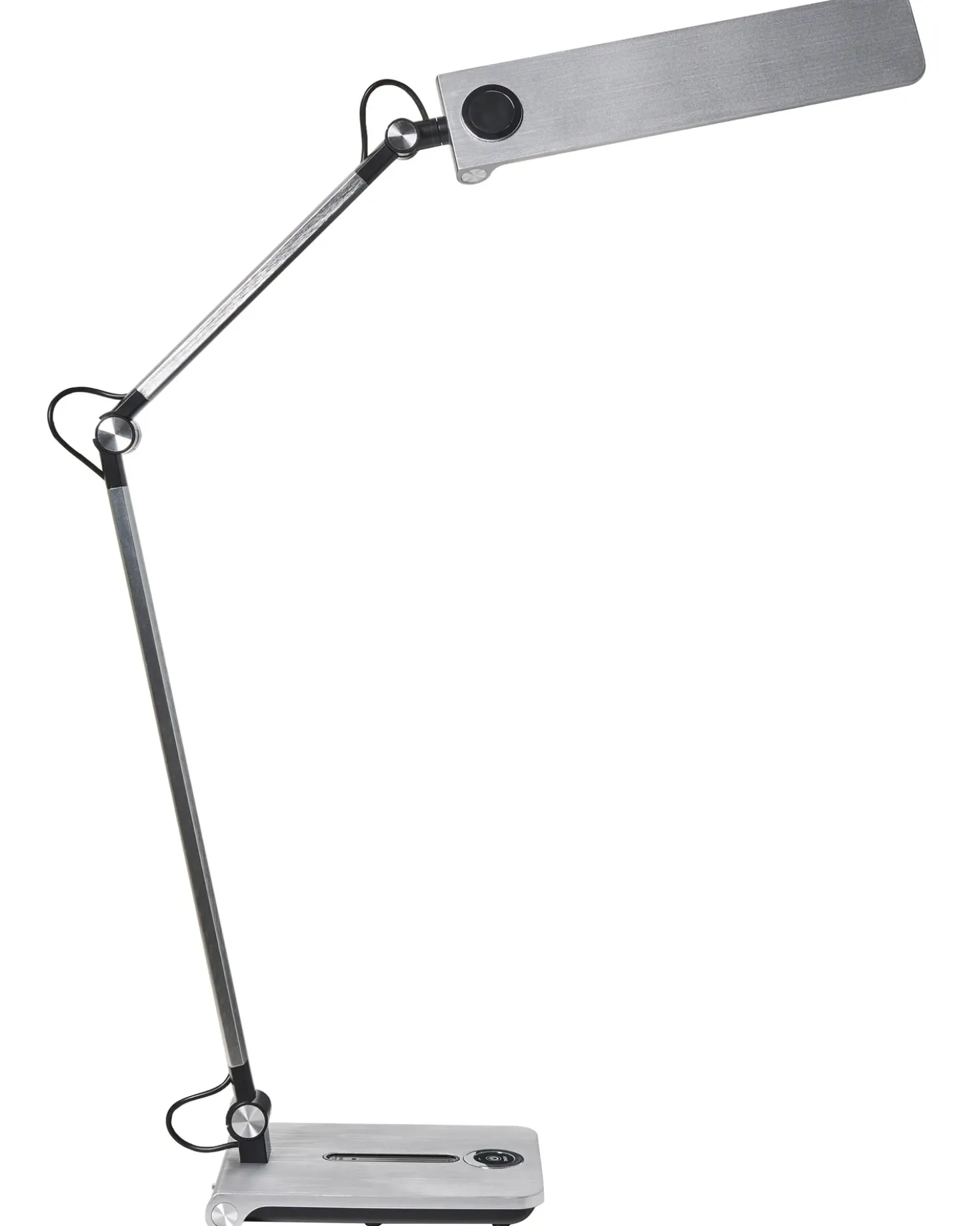 Lampada da scrivania a LED AQUILA con dimmer Argento