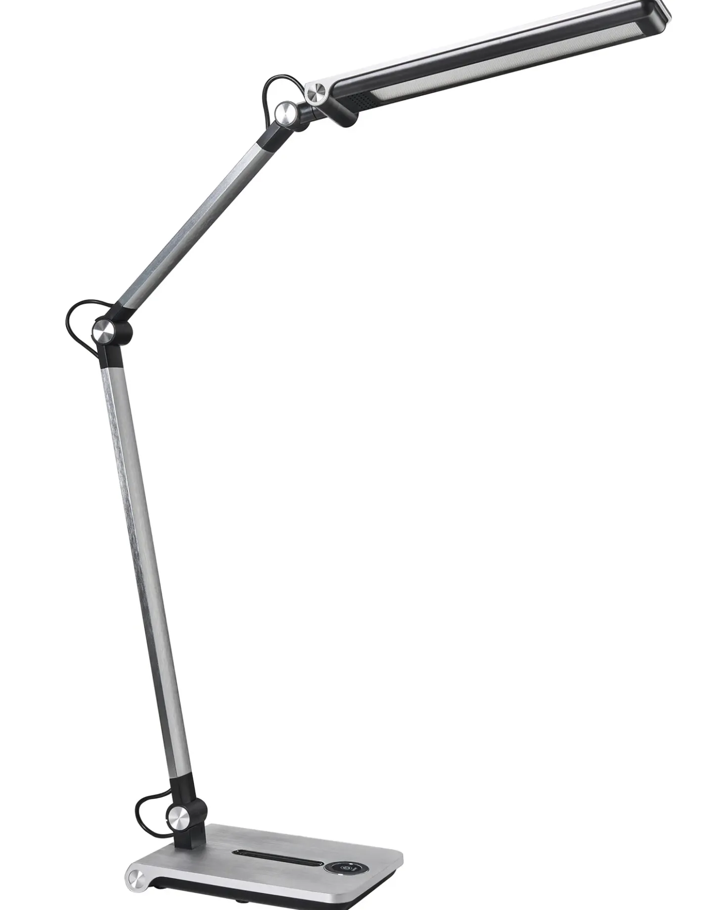 Lampada da scrivania a LED AQUILA con dimmer Argento