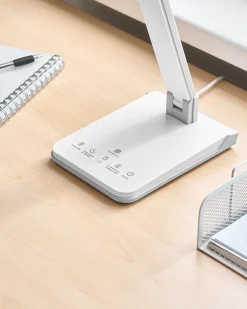 Lampada da scrivania a LED PICTOR con dimmer Bianco