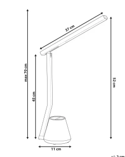 Lampada da scrivania a LED DENEB con dimmer Nero
