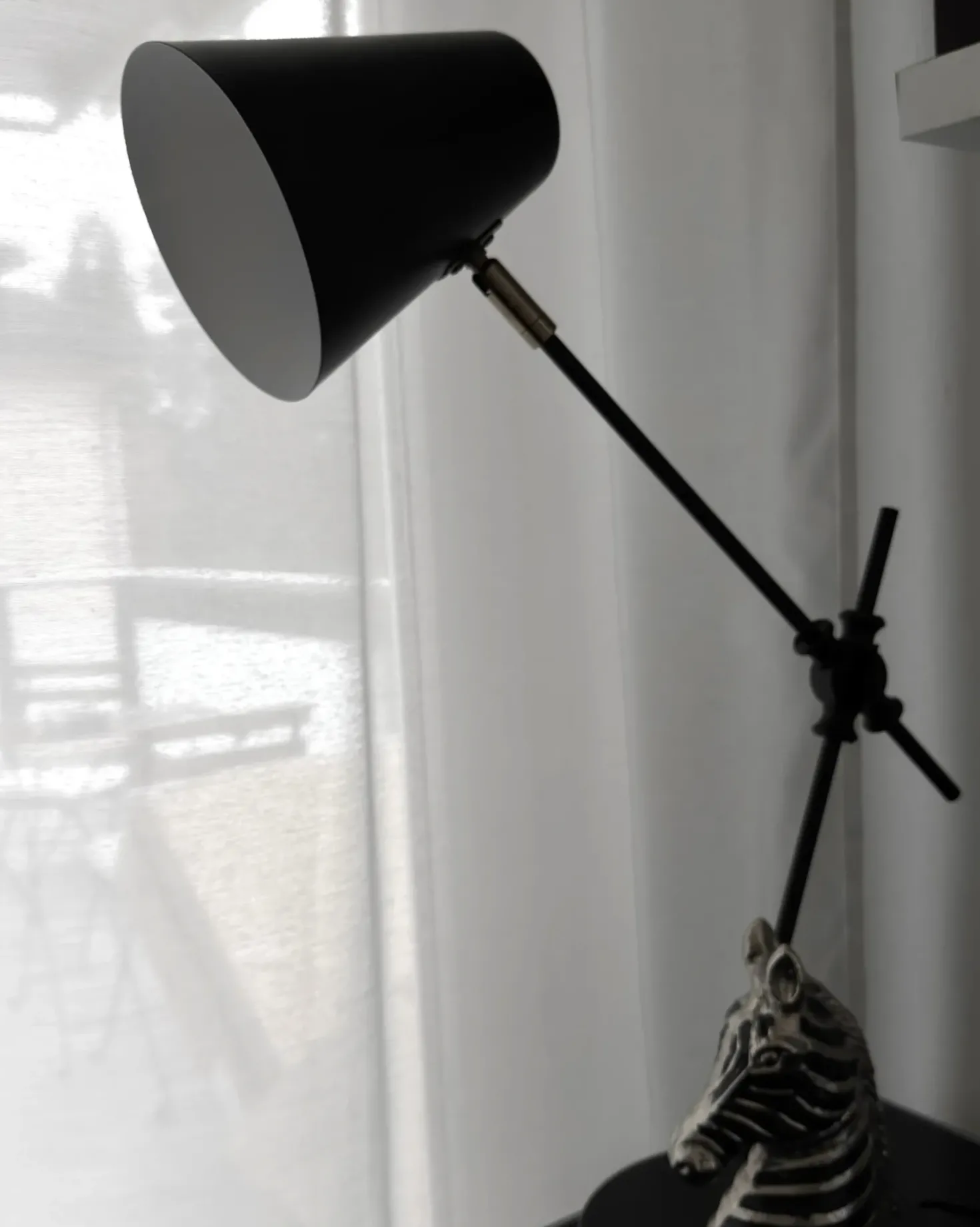 Lampada da scrivania HORTON Regolabile Metallo Nero