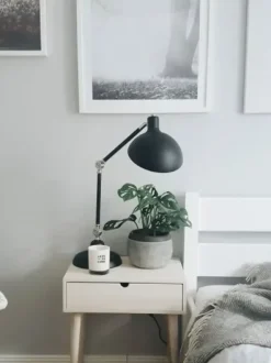 Lampada da scrivania MERAMEC Regolabile Metallo Nero