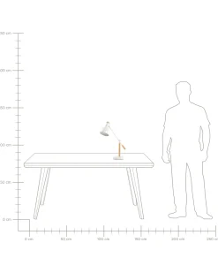 Lampada da scrivania PECKOS Regolabile Metallo Bianco