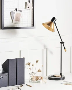 Lampada da scrivania PINKEEN Metallo Oro