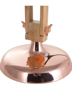 Lampada da scrivania SALADO Regolabile Legno Rame