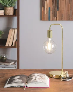 Lampada da scrivania SAVENA Metallo Oro
