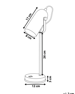 Lampada da scrivania TYRIA Regolabile Metallo Nero