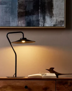 Lampada da tavolo a LED GALETTI Metallo Nero
