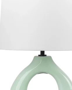 Lampada da tavolo ABBIE Ceramica Verde chiaro