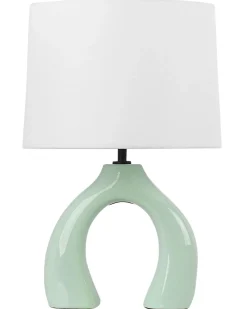 Lampada da tavolo ABBIE Ceramica Verde chiaro