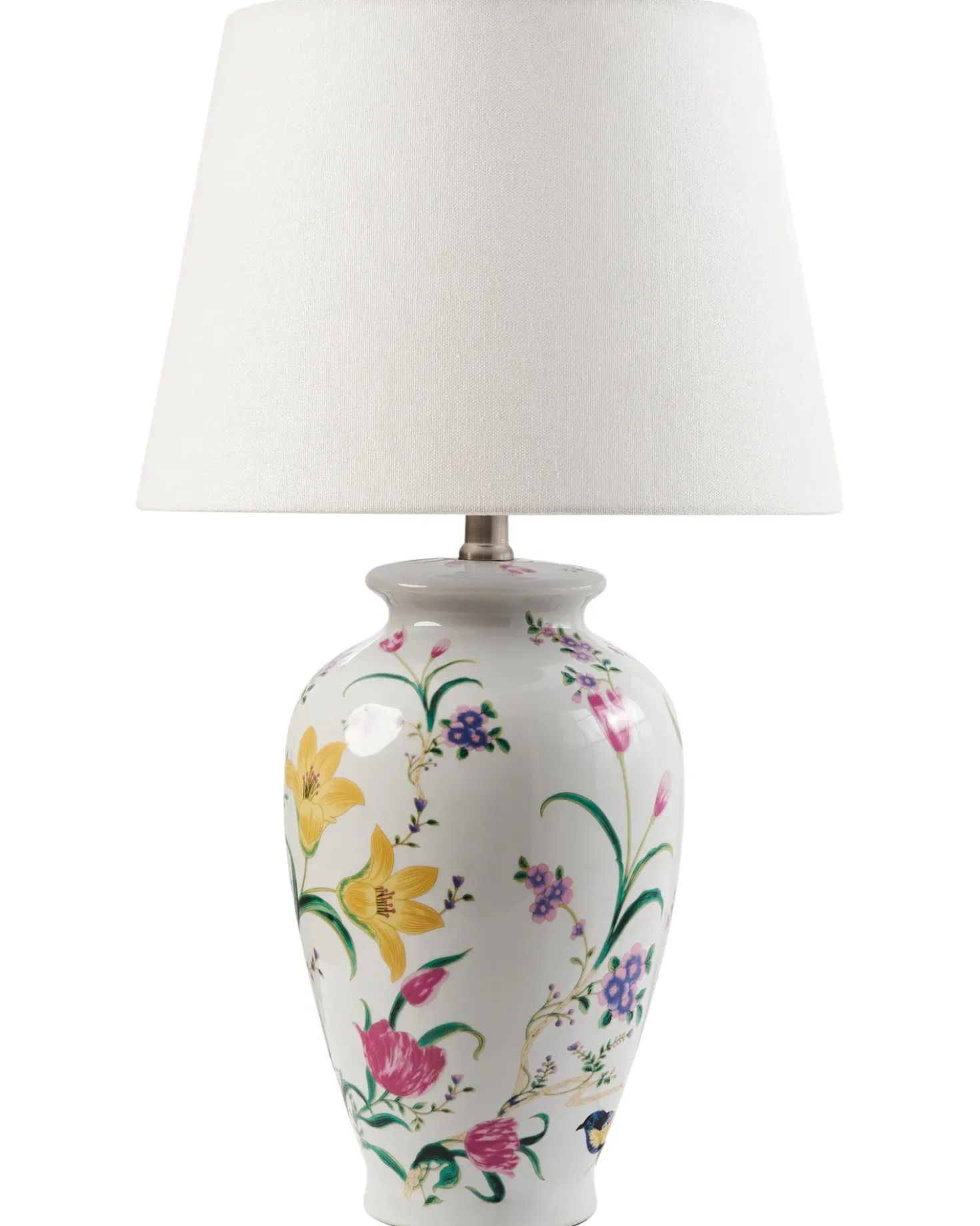 Lampada da tavolo ACROSSO Porcellana Bianco