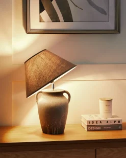 Lampada da tavolo AGEFET Ceramica Grigio