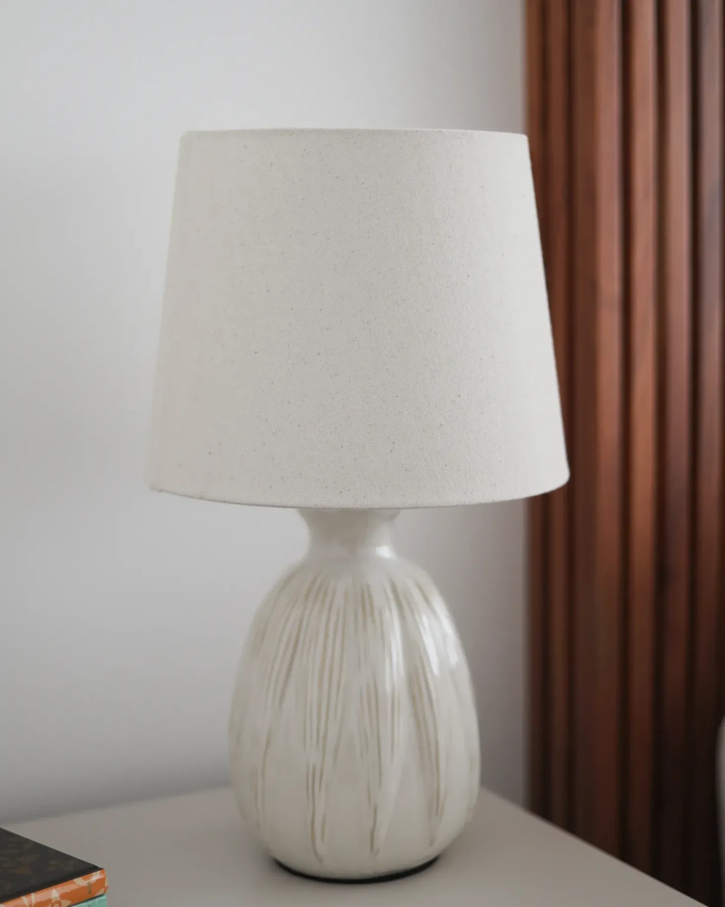 Lampada da tavolo AGUAN Ceramica Beige chiaro