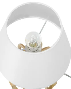 Lampada da tavolo AGUEDA Marrone/Bianco