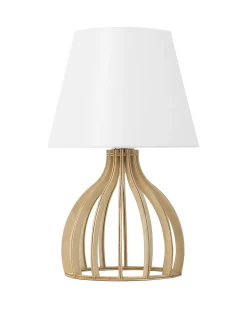 Lampada da tavolo AGUEDA Marrone/Bianco