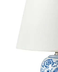 Lampada da tavolo AIBONITO Porcellana Bianco/Blu