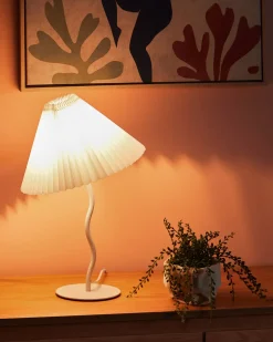 Lampada da tavolo ALWERO Metallo Bianco