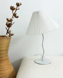 Lampada da tavolo ALWERO Metallo Bianco