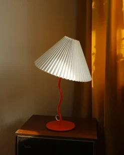 Lampada da tavolo ALWERO Metallo Arancione