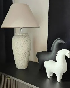 Lampada da tavolo AMBLO Ceramica Bianco sporco