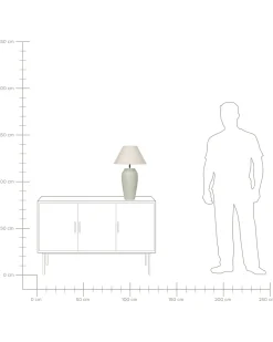 Lampada da tavolo AMBLO Ceramica Bianco sporco