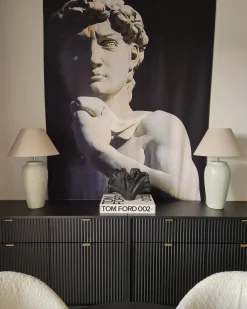 Lampada da tavolo AMBLO Ceramica Bianco sporco
