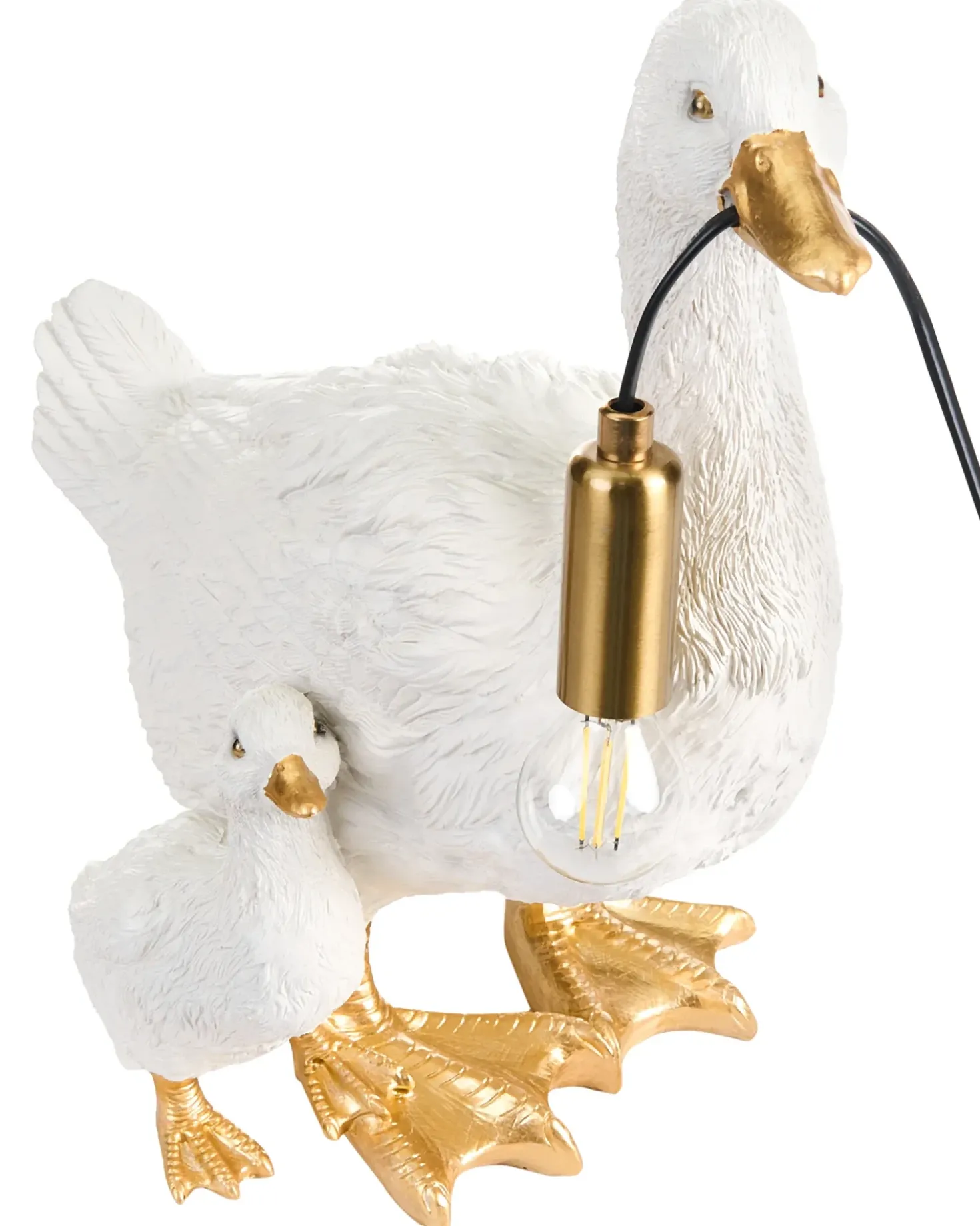 Lampada da tavolo Anatra DAFFY Bianco