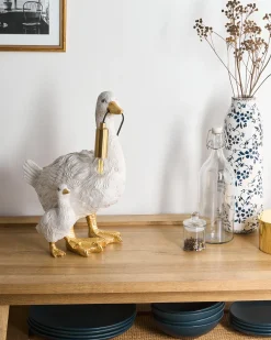 Lampada da tavolo Anatra DAFFY Bianco