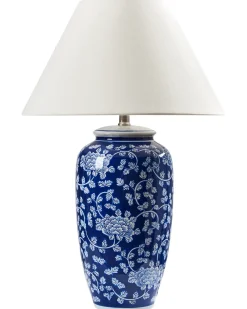 Lampada da tavolo ANGELES Porcellana Blu