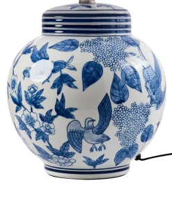 Lampada da tavolo ARUNCA Porcellana Bianco/Blu