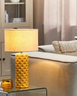 Lampada da tavolo BALONNE Ceramica Giallo