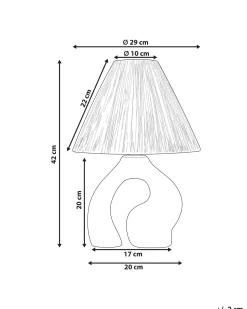 Lampada da tavolo BARBAS Ceramica Naturale