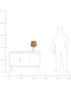Lampada da tavolo BARTANG Ceramica Bianco