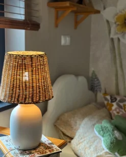 Lampada da tavolo BARTANG Ceramica Bianco