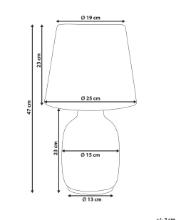 Lampada da tavolo BARTANG Ceramica Bianco