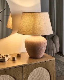 Lampada da tavolo BARTON Ceramica Marrone
